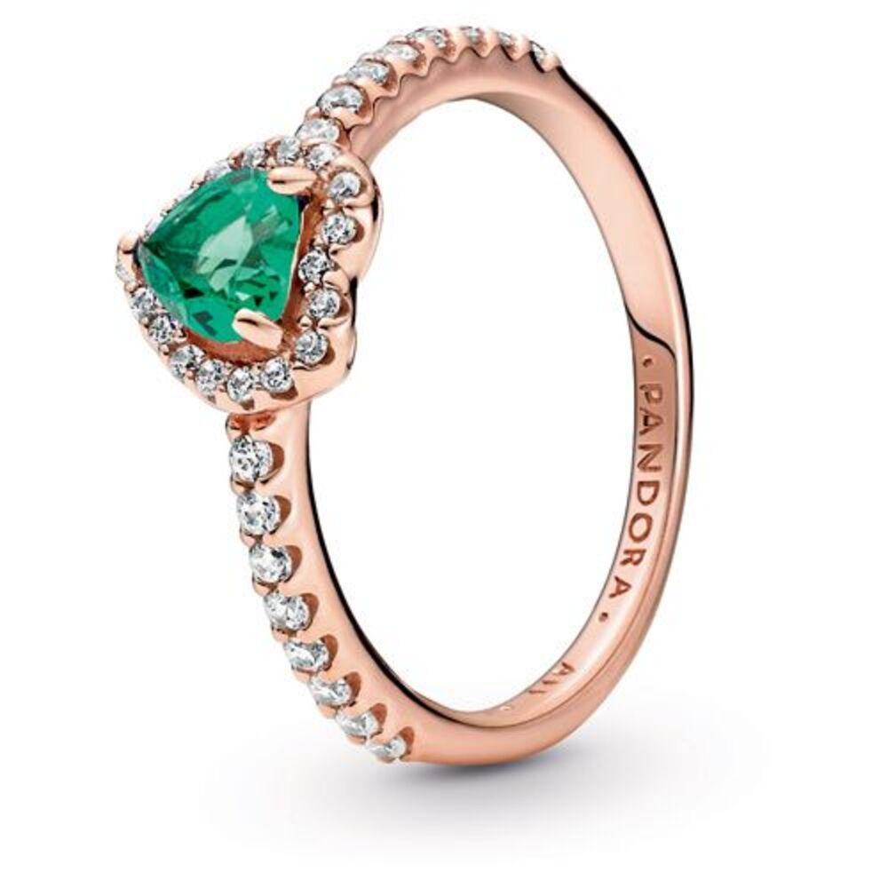 Pandora Sparkling Elevated Heart Ring